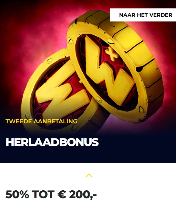 Energy Casino Tweede stortingsbonus